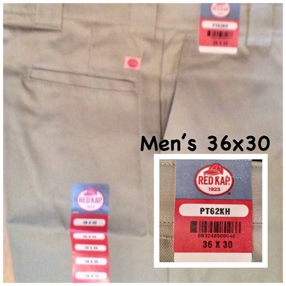 size36 Men's khaki twill Work Pants - Picture 3 of 8